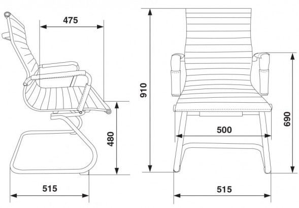 КРЕСЛО БЮРОКРАТ CH-883-LOW-V эко