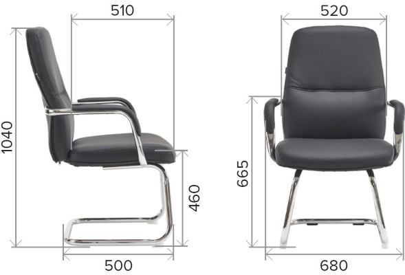 Кресло для посетителей Everprof Vesta CF