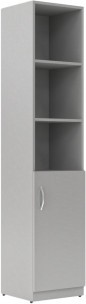 Шкаф колонка с глухой малой дверью SR-5U.5(R) Серый 386х375х1815