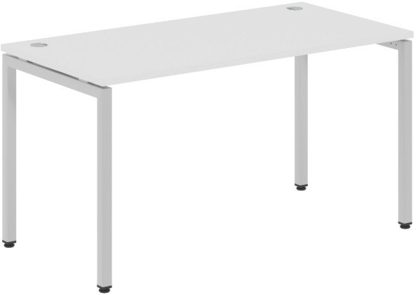 Стол прямой XSST 147 Белый/Алюминий 1400х700х750 XTEN-S