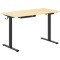 Стол письменный AT-002 Дуб Светлый/Черный 1200х600х730/1210 XTEN-UP