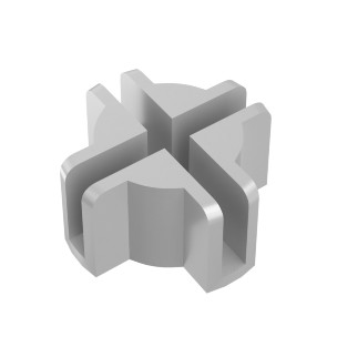 Заглушка соединительная &amp;quot;Крестообразная &amp;quot; для экранов Белая RAND