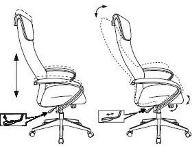 Кресло руководителя Бюрократ CH-607
