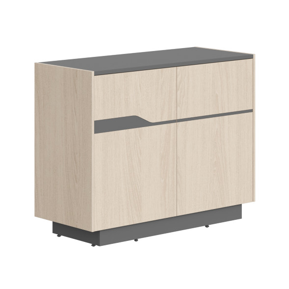 Тумба СФ-572101 Дуб светлый/Белый премиум 1030х430х814 LINE