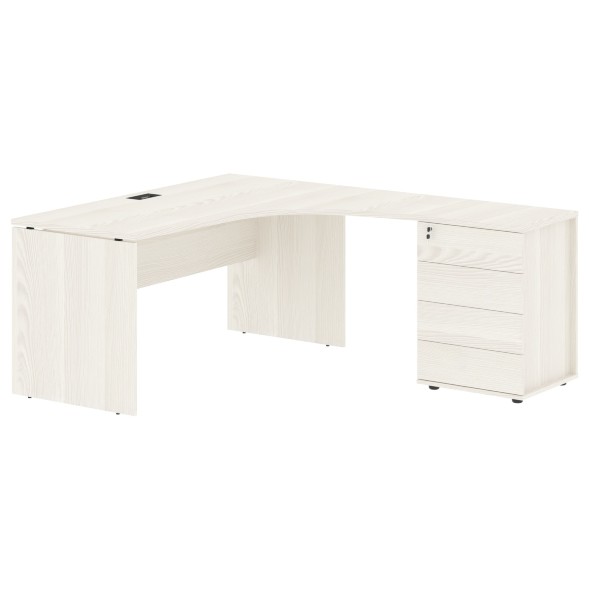 Стол эргономичный с тумбой EDCET 1518(R) 1560х1880х750 EDIS