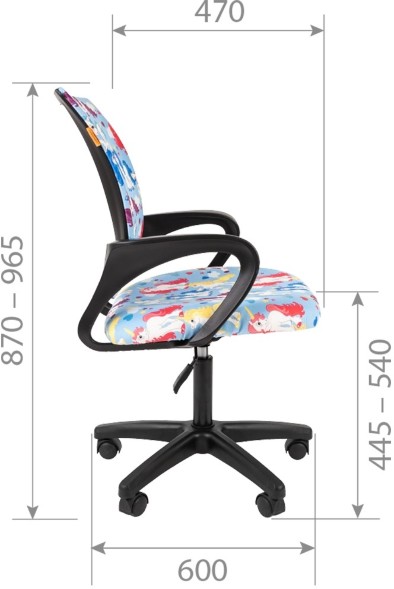 Детское кресло  CHAIRMAN KIDS 103 LT BLACK GAME