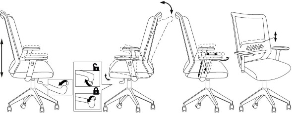 Офисное кресло Бюрократ MC-W611NL