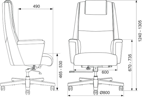 Кресло руководителя Бюрократ _DUKE