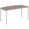Стол руководителя XSET 169 Дуб Сонома/Алюминий 1600х867х750 XTEN-S