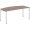 Стол руководителя XSET 189 Дуб Сонома/Алюминий 1800х914х750 XTEN-S