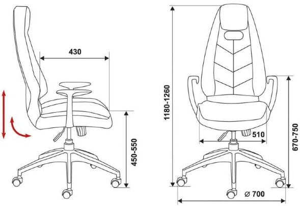 Кресло руководителя Бюрократ _ZEN