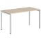 Стол прямой XSST 147 Бук Тиара/Алюминий 1400х700х750 XTEN-S
