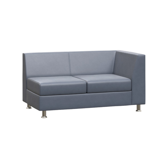 Prime Секция с подлокотником двухместная левая PR.SP-2 (L) 1300*770*720