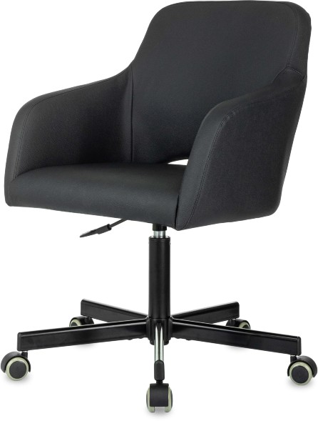 Кресло Бюрократ CH-380M черный эко.кожа крестов. металл