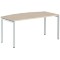 Стол руководителя XSET 169 Бук Тиара/Алюминий 1600х867х750 XTEN-S