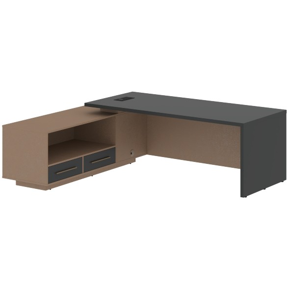 Стол руководителя с тумбой VCT 2319(L) 2300х1900х750 VELION